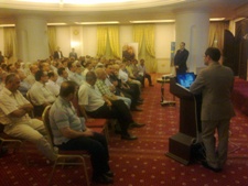 Omecarbonate Lecture at Carlton Hotel in Aleppo