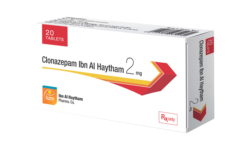 كلونازيبام ابن الهيثم 2 ملغ