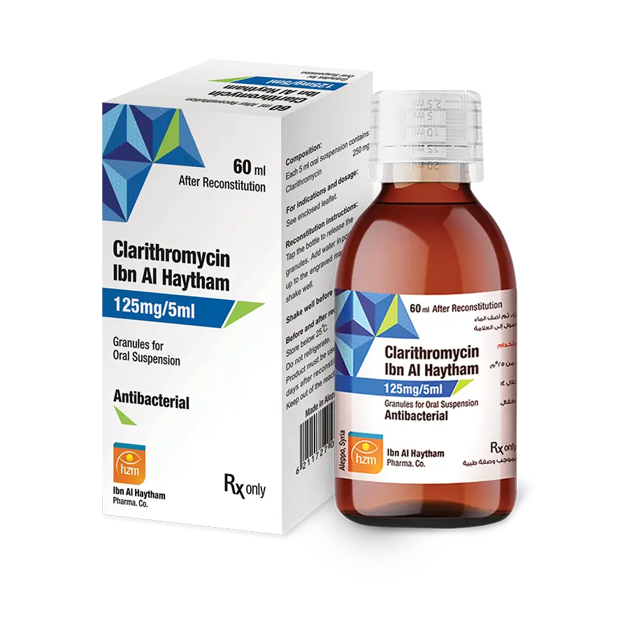 Clarithromycin Ibn Al Haytham 125mg/5ml
