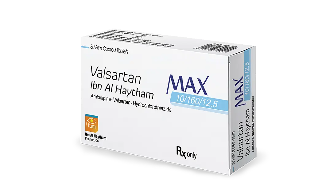 Valsartan Max Ibn Al Haytham 10/160/12.5